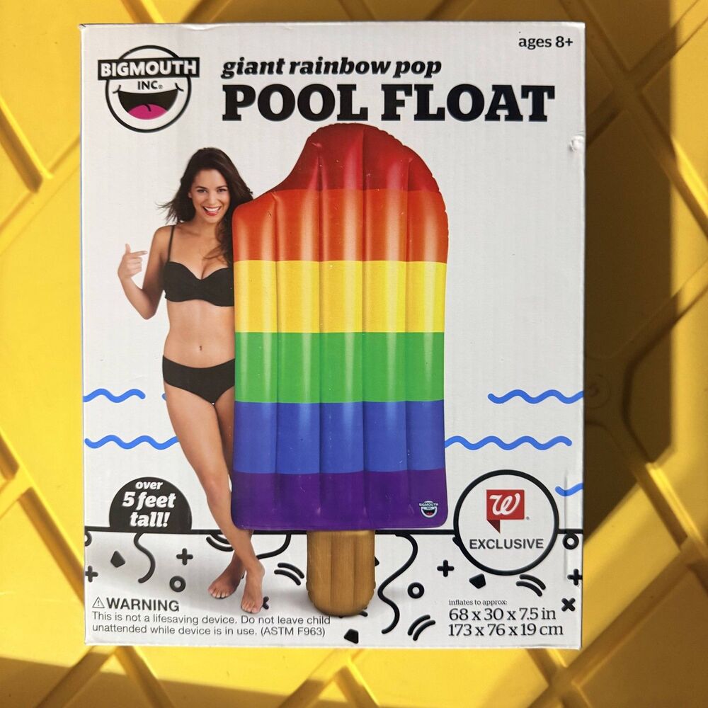 Bigmouth INC Giant Rainbow Pop Pool Float